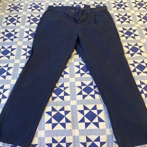 Never worn, chino pleated dress pants,